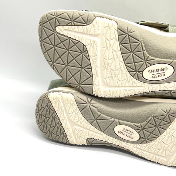 11W 11 WIDE WIDTH Earth Origins Savoy Sage Green Suede Sandals Shoes‎ - Picture 10 of 12